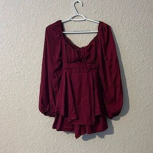 Francesca’s Burgundy romper